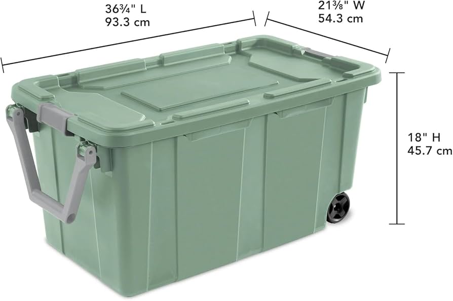 Amazon.com - Storage Bin 40 Gallon 160 Qt Wheeled Industrial Tote Amazon.com - Storage Bin 40 Gallon 160 Qt Wheeled Industrial Tote