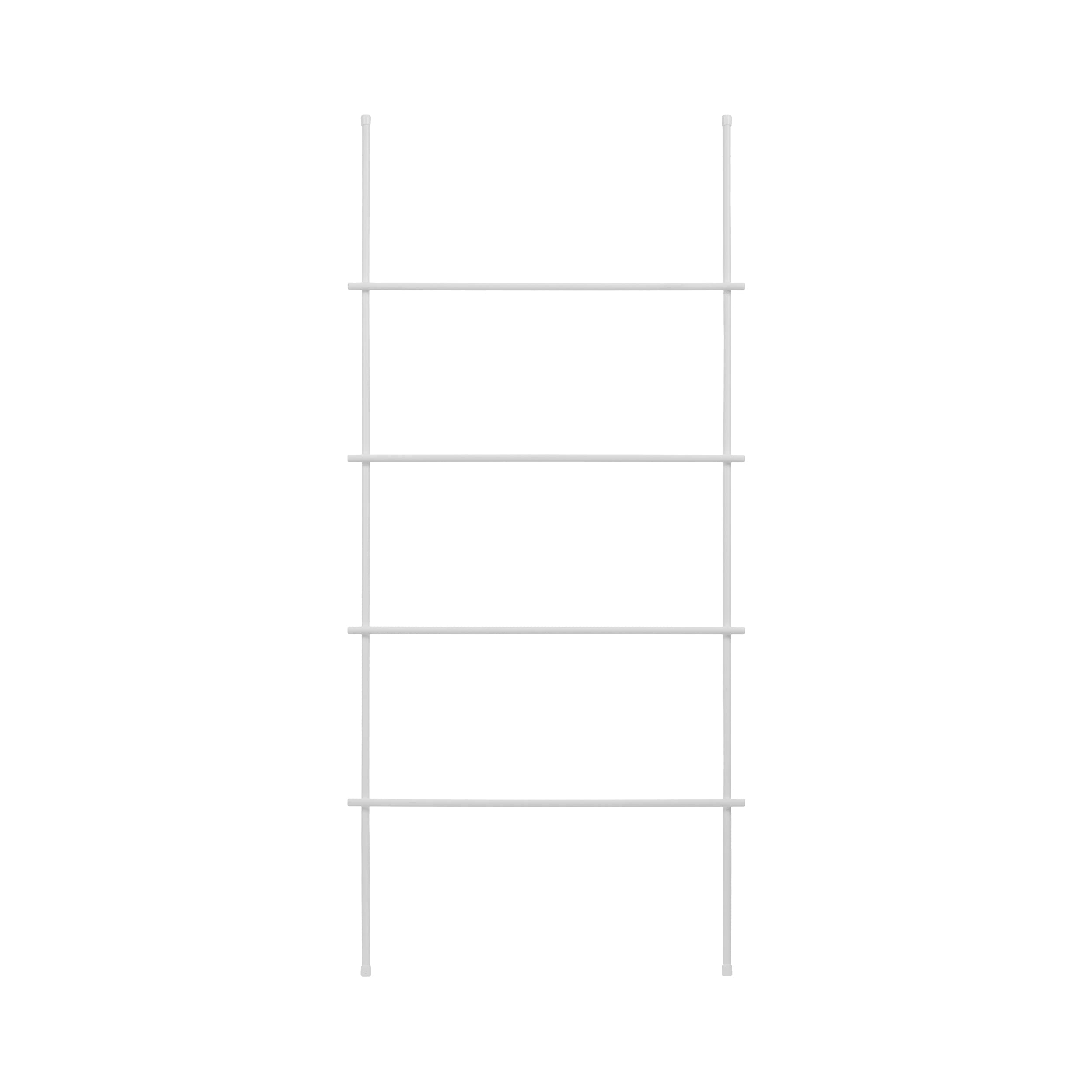 HOLZBRINK Handtuchhalter Kleiderständer Handtuchleiter Vintage, Monolith 130x60 cm (HxB), Weiss, HLS-130-60-9016