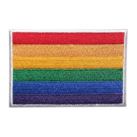 LGBT Flag Gay Pride Embroidered Iron On Sew On Patch Badge for Clothes etc Cover
