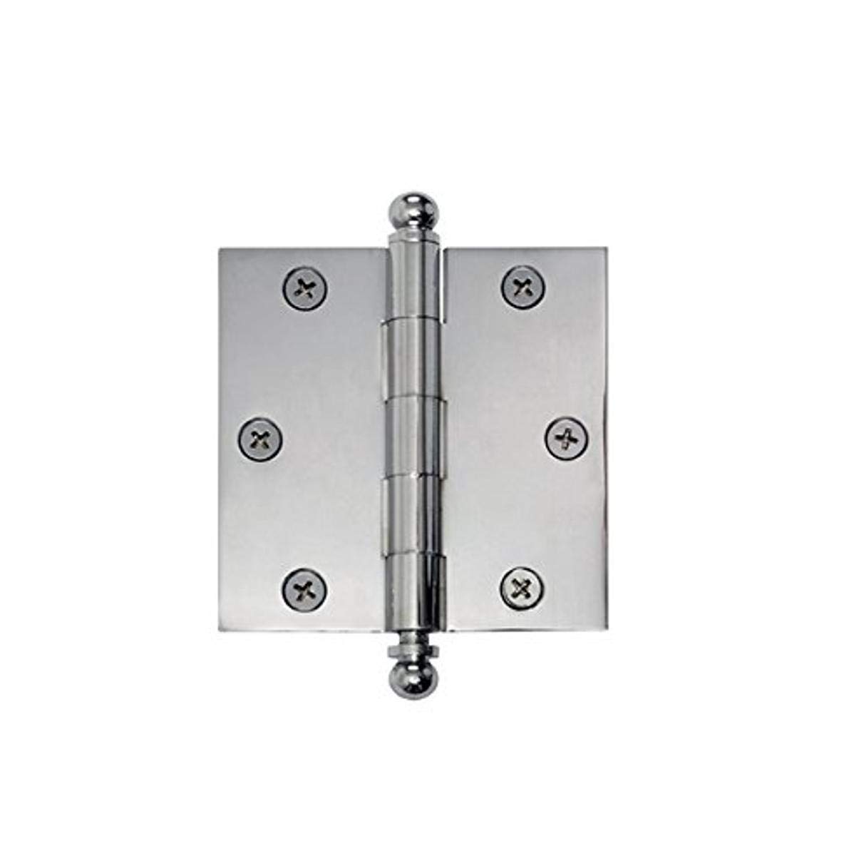 Nostalgic Warehouse Ball Tipped Hinge, Small, Small, Bright Chrome