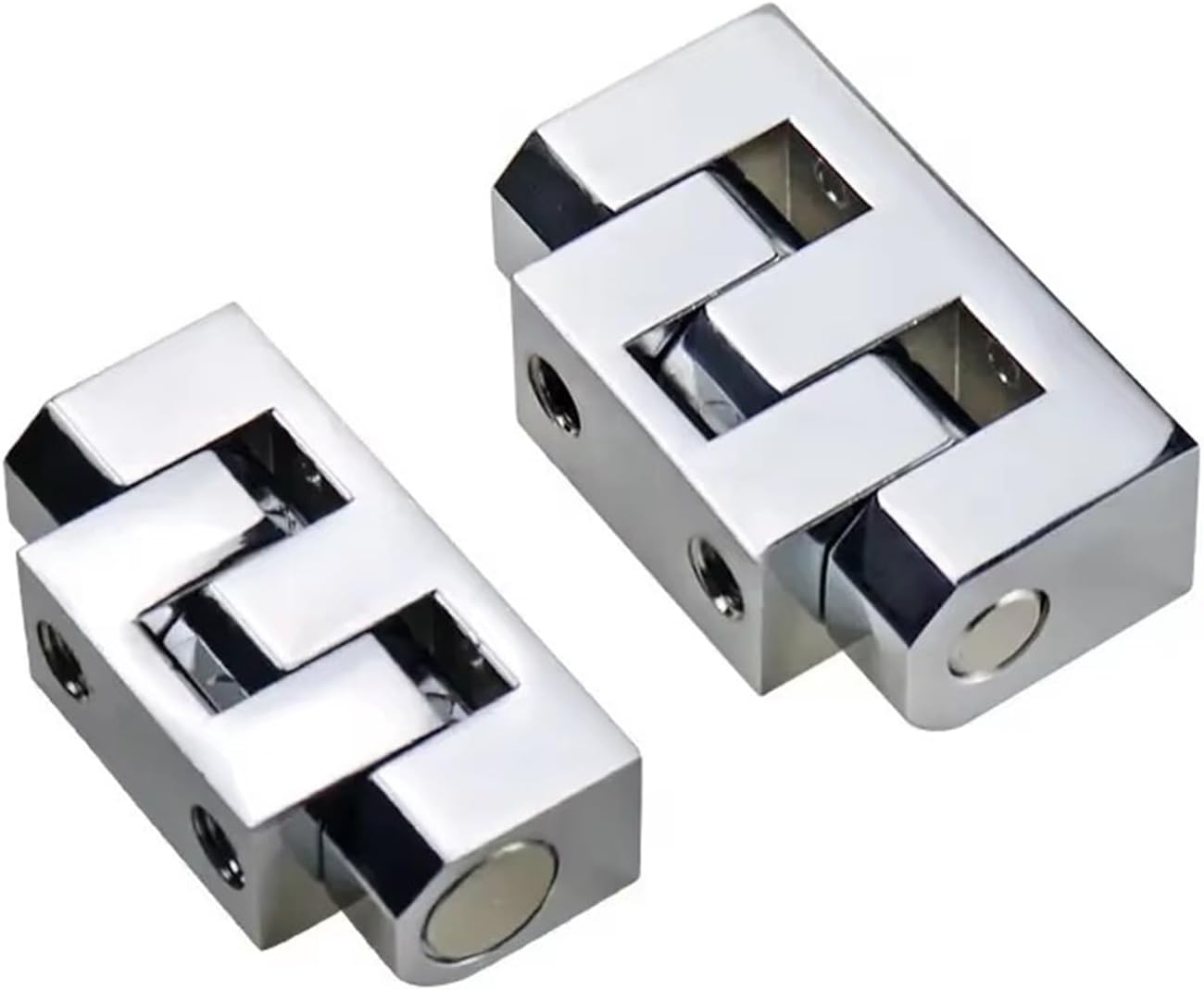 Zinc Alloy Rotating Hinge Industrial Machinery Equipment Sheet Metal Box Cabinet Door Hinge 1Pcs(Large)