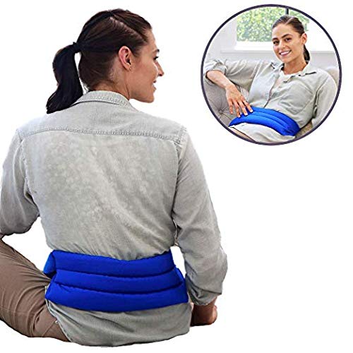 My Heating Pad Microwavable Back Pain Relief Pack with Full Waist Wrap |
