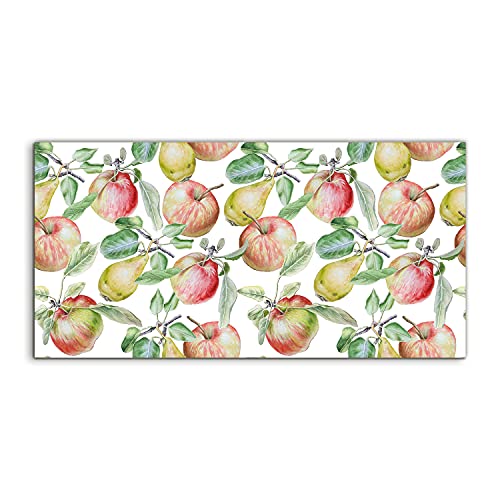 Tableau en acryl art haut de gamme 100x50cm finition brillante pomme poire