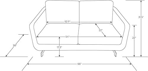 Miniatura 2 de Zuri Furniture Modern Armondo Loveseat en dos tonos de cuero de microfibra blanca y acento gris Blanco/Gris,Negro -