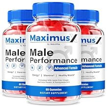 3 عبوات من علكة Maximus X Gummies الرسمية القابلة للمضغ MaximusX ME بمكونات طبيعية | أداء ممتاز، دعم ثابت للطاقة والقدرة على التحمل، تركيبة غذائية لذيذة، إمداد لمدة 90 يومًا 180 علكة