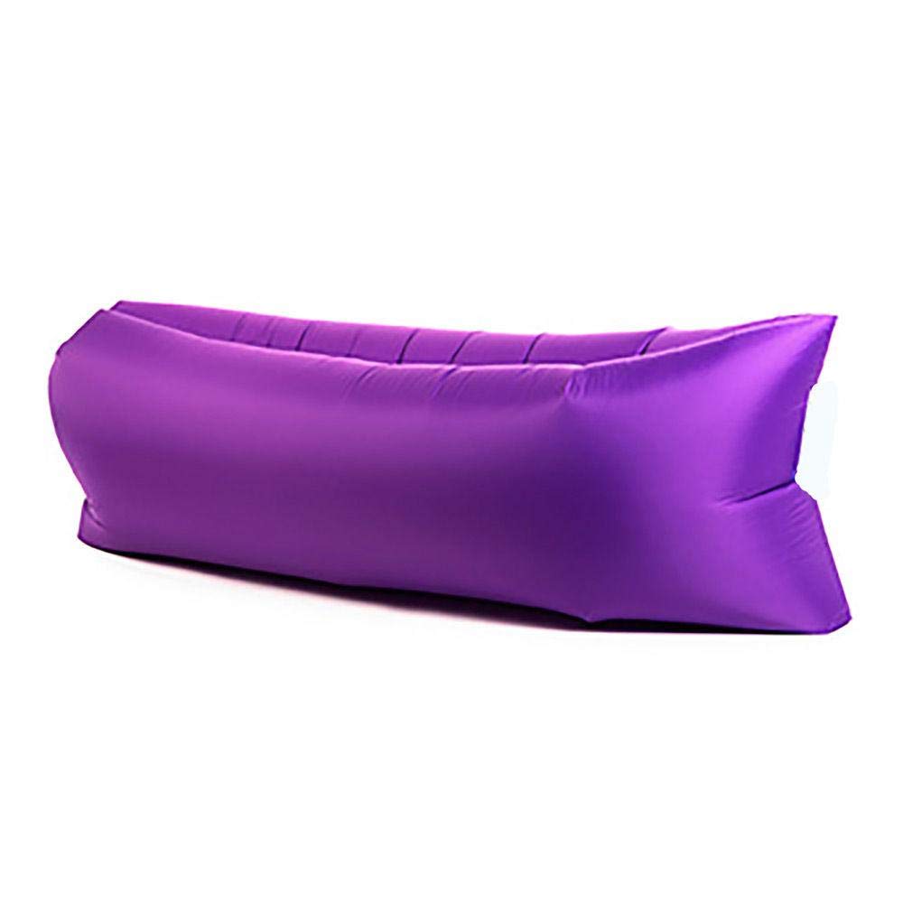 Inflatable Air Bag Outdoor Beach Camping Sleeping Lazy Lay Bed Chair (Purple, Ssz012, Full)