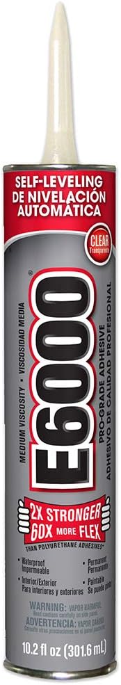 E6000 232021 Medium Viscosity Cartridge, 10.2-Ounce, Clear