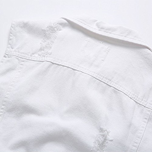 Chaleco vaquero para hombre en denim clásico sin mangas 5