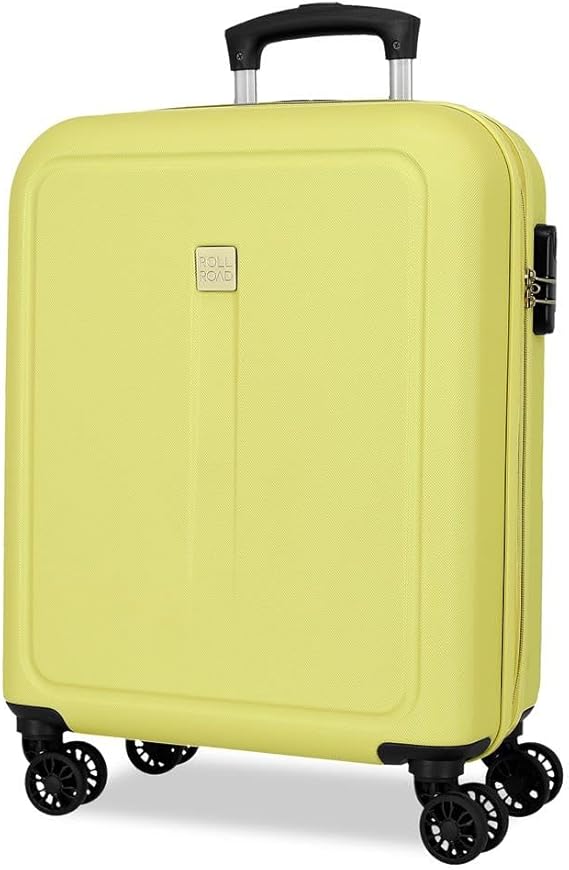 Roll Road Camboya Maleta de Cabina Amarillo 40x55x20 cms Rígido 2,9kgs Cierre de combinación Lateral ABS 2,9kgs 37L Equipaje de Mano oferta Amazon