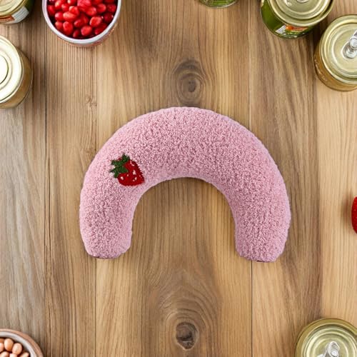 Almohada para gatos contra el estrés cervical cojín media rosquilla lavable 7