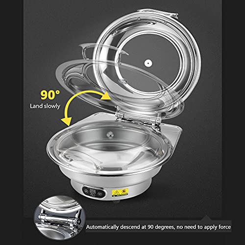 Estufa buffet redonda acero inoxidable 6L eléctrico miniatura 3