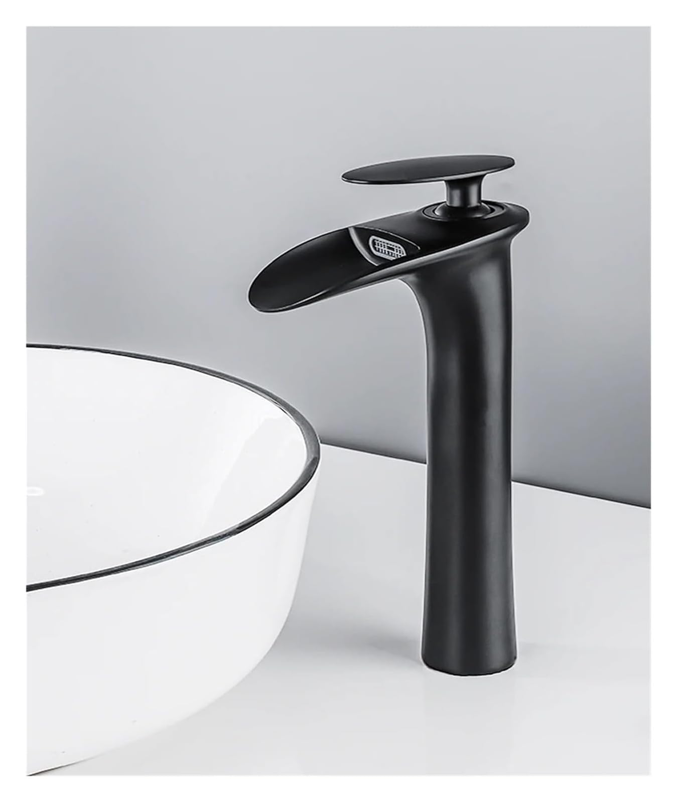 Lyvqzpwlr K Bathroom Basin Pillar Taps, Allcopper Antiqueretro Basin Faucet Multicolor Waterfall Coldhot Bathroom Cabinet Itchen(K)