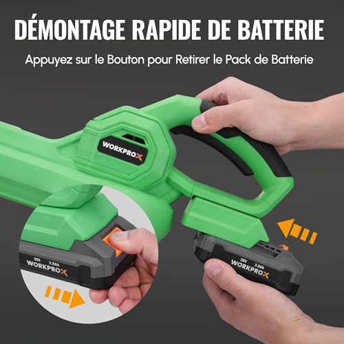WORKPROX Batterie 20V Compacte Idéale pour les Petits Travaux de Maison - 8