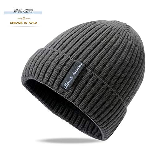 Bonnet tricoté de qualité supérieure en bonneterie épaisse pour homme élégant