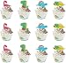 Produktbild Liuer 36PCS Mini Muffin Förmchen Dinosaurier Kindergeburtstag Cupcake Toppers Wrappers Backförmchen für Jungs Dino Geburtstagsparty Kuchen Cake Torten Muffin Decoration Muffin Backblech