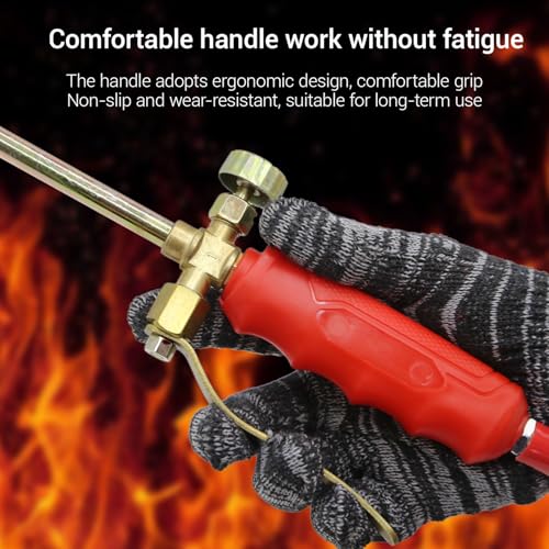 New Portable Propane Torch Weed Burner Kit, 2026 Weed Torch with Turbo Trigger, 35mm Nozzle 200cm Hose Flamethrower for Flame Weeding, Roofing, Snow Melting - Image 4