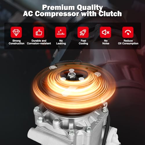 Image of CCIYU AC Compressor w /Clutch for Jaguar S-Type 4.2L 2003-2008