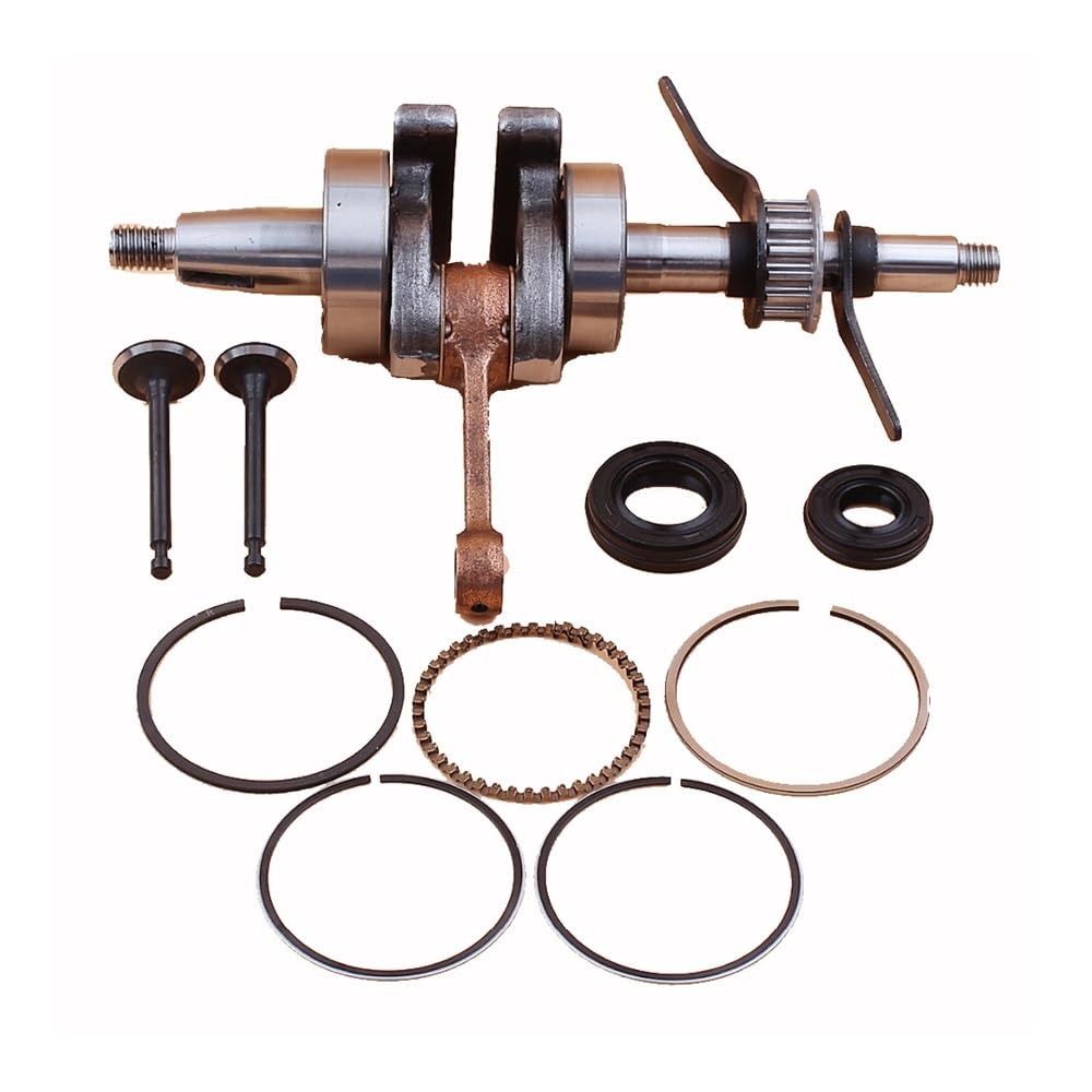 Juego de Juntas de Aceite y Anillos de pistón de 39 mm for cigüeñal, Compatible con Motores de 4 Tiempos GX35 y GX 35, desbrozadora y cortacésped.