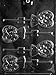 Cybrtrayd W053 Heart Bride and Groom Lolly Chocolate Candy Mold with Exclusive Cybrtrayd Copyrighted Chocolate Molding Instructions