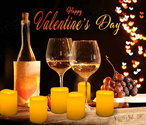 image for Homemory Flameless Votive Candles with Remote, 12PCS Flickering Batter