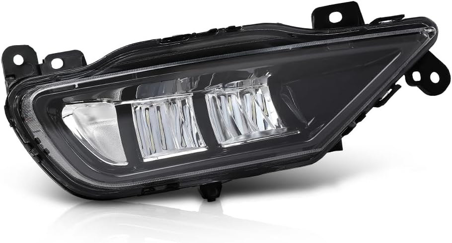 GRAND ORANGE LED Front Right Side Bumper Lamp Fog Light Compatible with Volvo XC90 XC60 S90 V90 2016-2024 31395866 Black