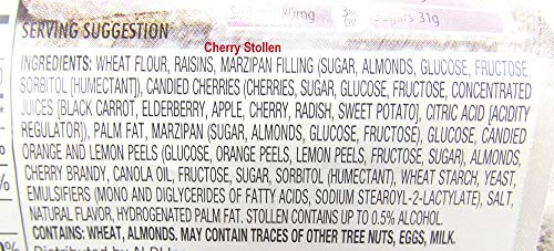 Winternacht Variety Pack Of 2 Full-Size German Stollen, Marzipan + Cherry #TOP3