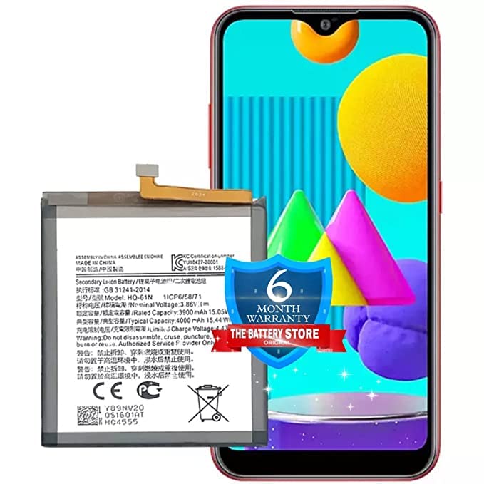 Image of THE BATTERY STORE Original HQ-61N 4000mAh Battery for Samsung Galaxy M01 SM-M015G, SM-M015F, SM-M015G /DS, SM-M015F /DS Battery with 6 Month Warranty (for Samsung M01)