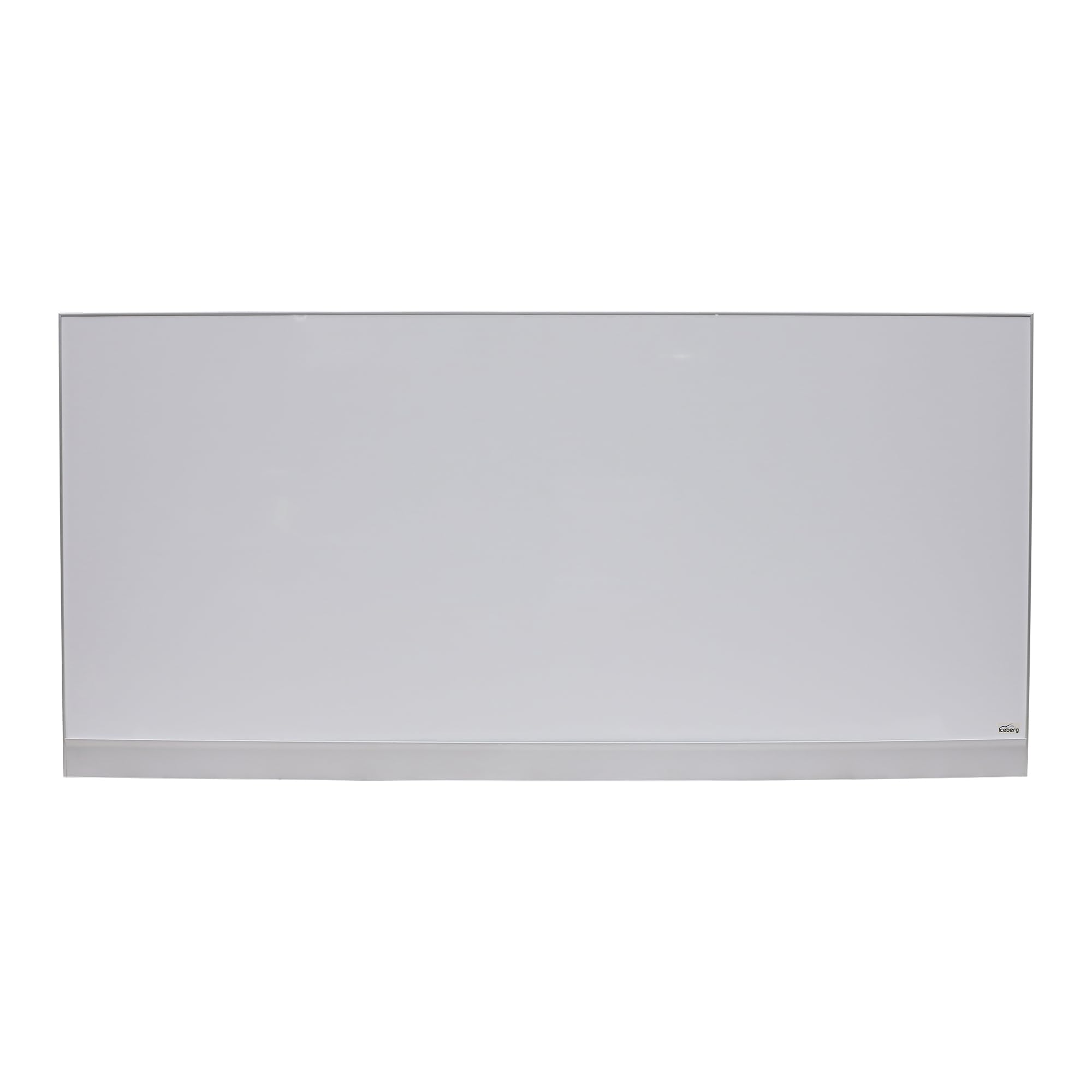 Polarity Magnetic Dry Erase Whiteboard by Iceberg – 96"W x 46"H, Alloy Steel, Aluminum, Model 31280