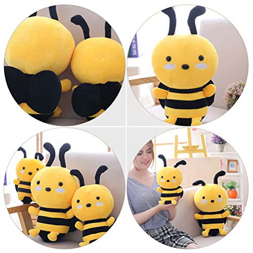 LUOZZY Boneca de pelúcia de abelha fofinha com abelha, abelha, animal de pelúcia, almofada de brinqu
