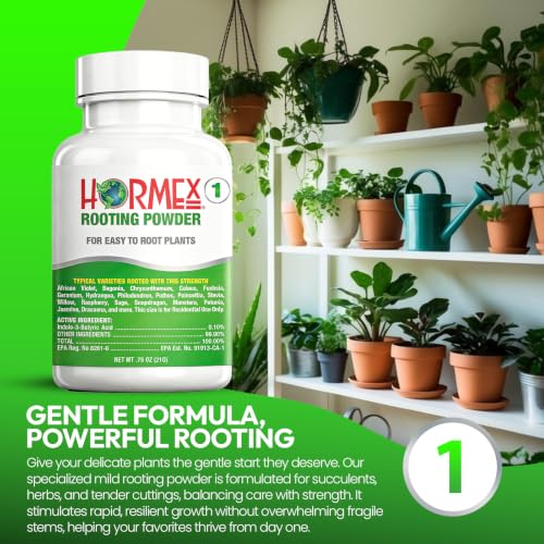 Image of Hormex Rooting Hormone for Cuttings #1 - Gentle Powder (0.10% IBA)