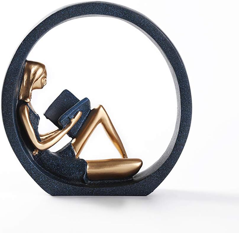 Yoga Girl Resin Statue Nordic Creative Craft Sculpture Living Room TV Cabinet Home Decoration Ornaments D139 (A+B)