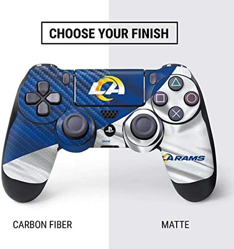 Vista 4 de Skinit Decal Gaming Skin Compatible with PS4 Pro/Slim Controller - Officially Licensed NFL Los Angeles Rams Design