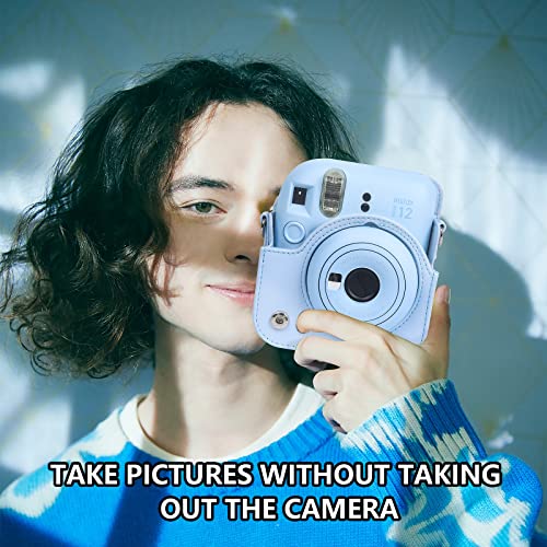 Funda para cámara Fujifilm Instax Mini 12 color azul pastel miniatura 3