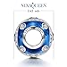 NinaQueen Galaxy 925 Sterling Silver Blue Bead Charms Fit pandöra Charms for Bracelet Necklace Jewelry Christmas Gifts For Women Birthday Anniversary Gifts For Her Teen Girls Wife Mom Daughter
