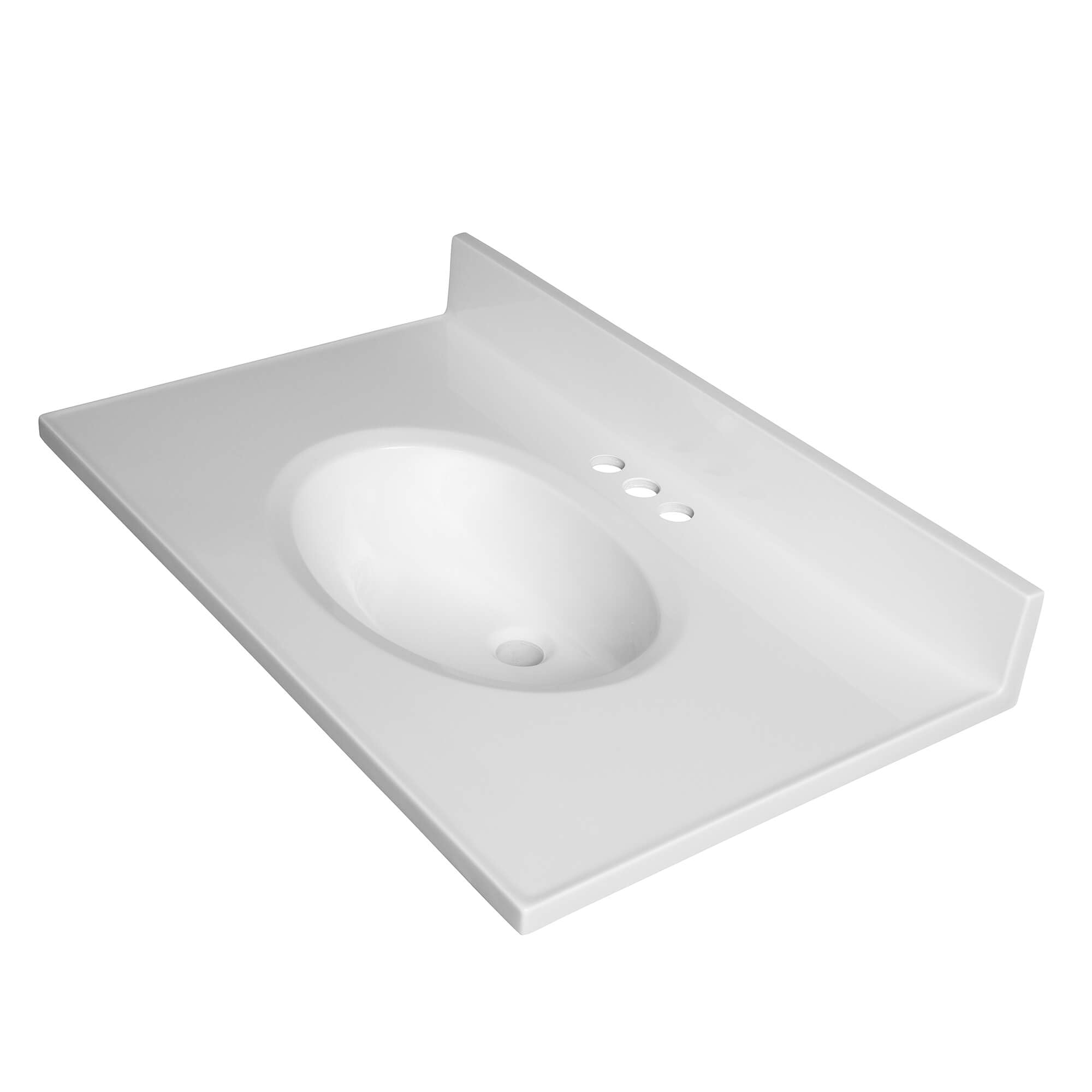 Cultured Marble Composite Bathroom Sink Top - Fits Standard 30” Vanity | Elegant and Durable Bathroom Sinks for Modern Homes - Upgrade Your Space - Perfect for Any Bathroom Design