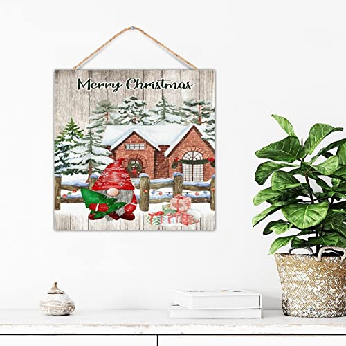 Sapin de Noël décoration murale en bois motif camion rouge, cadeau maison idéal