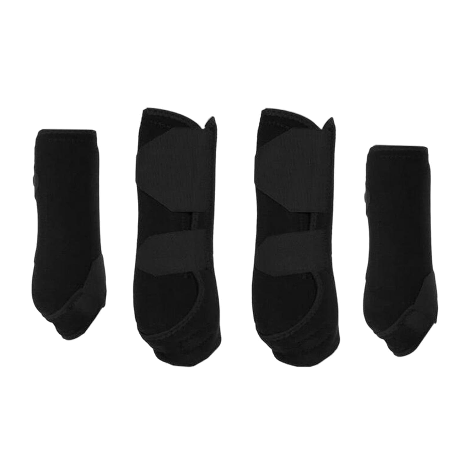 4X Botas para Caballo Envolturas Protectoras para Piernas Delanteras y Traseras Guarda Piernas de Neopreno Soporte para Piernas de Caballo Protección Equipo para Accesorios Ecuestres - L