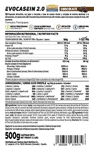Caseina-Micelar-de-HSN-Evocasein-20-Sabor-Chocolate-500-g-17-Tomas-por-Envase-Proteina-Lenta-Digestion-para-Antes-de-Dormir-No-GMO-Vegetariana-Sin-Gluten