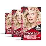 Revlon Colorsilk Beautiful Color Permanent Hair Color, (OLD VERSION) 04 Ultra Light Natural Blonde (Pack of 3)