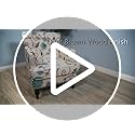 Christopher Knight Home Harrison Fabric Tufted Club Chair, White / Blue (29.5"D x 28"W x 33.5"H)