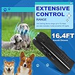 Anti Barking Device 3 in 1 Dog Barking Control Devices Up to 16.4 Feet Safe for Humans & Dogs, Dog Barking Deterrent tool for training, Ultrasonic Dog Bark Deterrent with Dual Strobe LED Flashlight