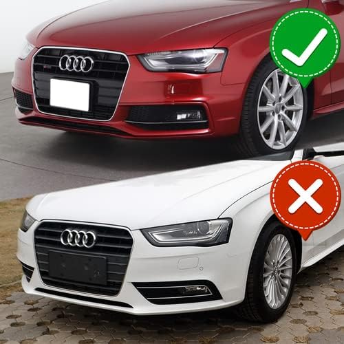 3 Pieces Front Bumper Lip Spoiler Splitter Side Body Kit Trim Protection Compatible with 2013-2016 Audi A4 Quattro S4, 2014 2015 (Painted Black)