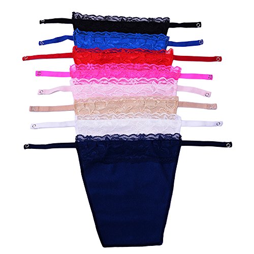 Metyou Encaje Clip-on Mock Camisola Bra Insertar Overlay Modestia Panel Chaleco (8 piezas), 8 unidades, Taille unique Cover