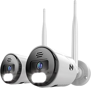 Night Owl Sp, Llc Night Owl Wi-Fi IP 4K HD Indoor/Outdoor Dual Spotlight Cameras with 2-Way Audio, Preset Voice Alerts and Built-in Camera Siren