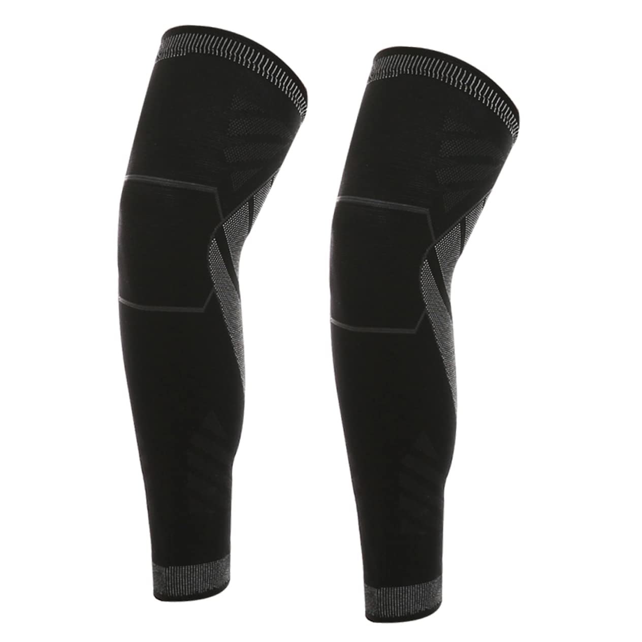 Baluue Protective Knee Pads for Running Basketball 2 Pack Non-skid Knee Support Ergonomic Stability Brace Air Permeability Black