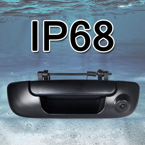Omotor Tailgate Backup Camera for Dodge Ram 1500,2500,3500 2002-2009 Black Tailgate Backup Reverse Handle with Backup Camera