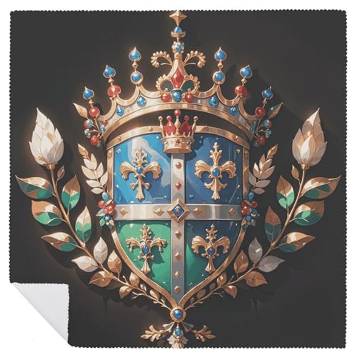 Servilletas de Tela Royal Flower and Crown Tiara 4 Piezas miniatura 6