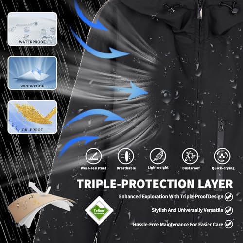 Image of Hooded Assault Suit Men'S Outdoor Solid Color Jacket Windproof And Waterproof Mountaineering Workwear Jacket