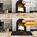 Ranjaner Hearth Rugs for Fireplaces, Fireproof Fireplace Mat, Gas Grill Splatter Mat for Outdoor, Flame-Resistant Pad Fiberglass Rug Indoor Outdoor, Deck Patio Protective Rug(Size:M: 42x24 Inch)