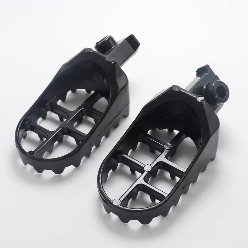 Pédales Moto Cross Aluminium Bleu - Compatible PW50 PW80 TTR90 CRF50 | Repose-Pieds Dirt Bike